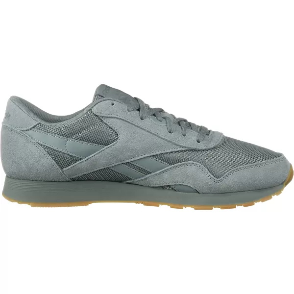 imageReebok Mens Classic Nylon SneakerTeal FogWhiteSkull Grey