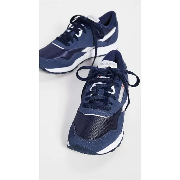 imageReebok Mens Classic Nylon SneakerTeam NavyPlatinum