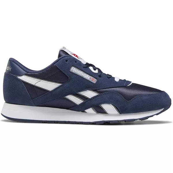 imageReebok Mens Classic Nylon SneakerTeam NavyTeam NavyPlatinum