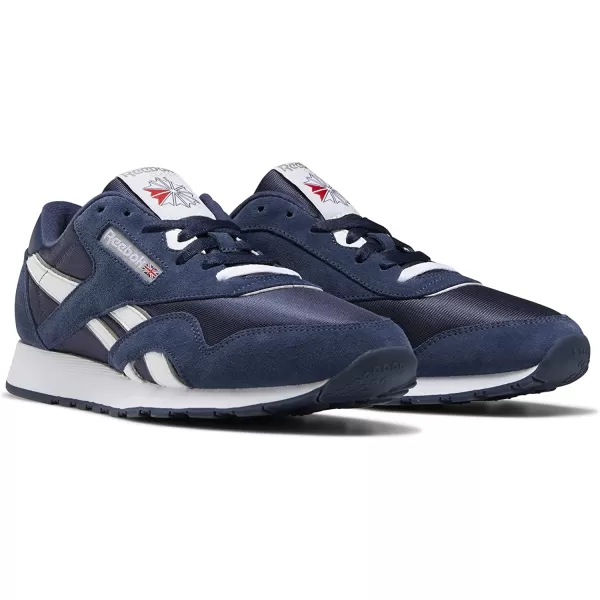 imageReebok Mens Classic Nylon SneakerTeam NavyTeam NavyPlatinum