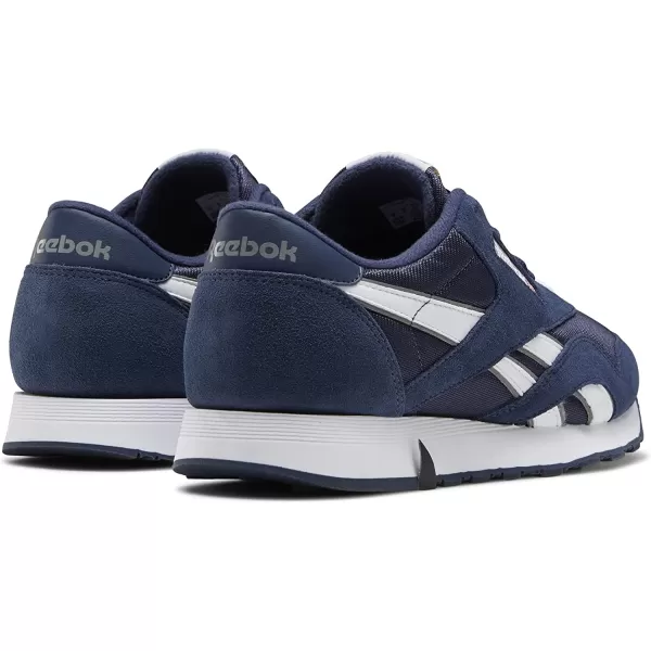 imageReebok Mens Classic Nylon SneakerTeam NavyTeam NavyPlatinum