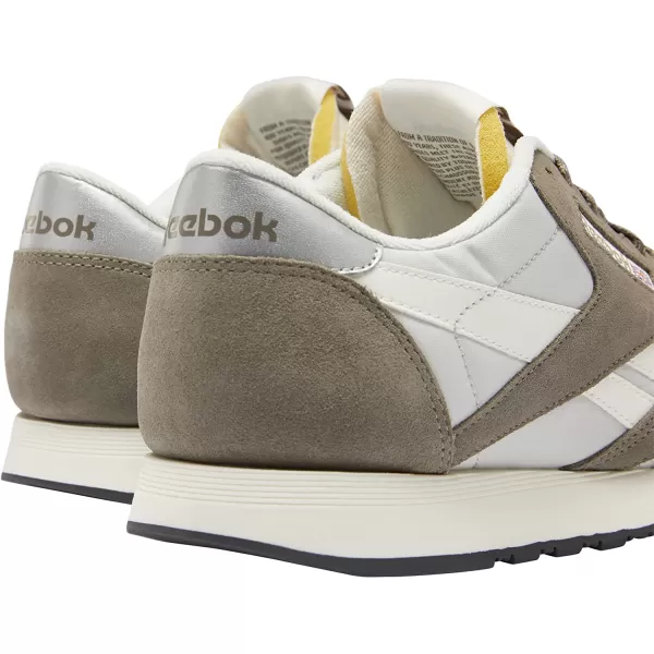 imageReebok Mens Classic Nylon SneakerTrek GreySteelChalk