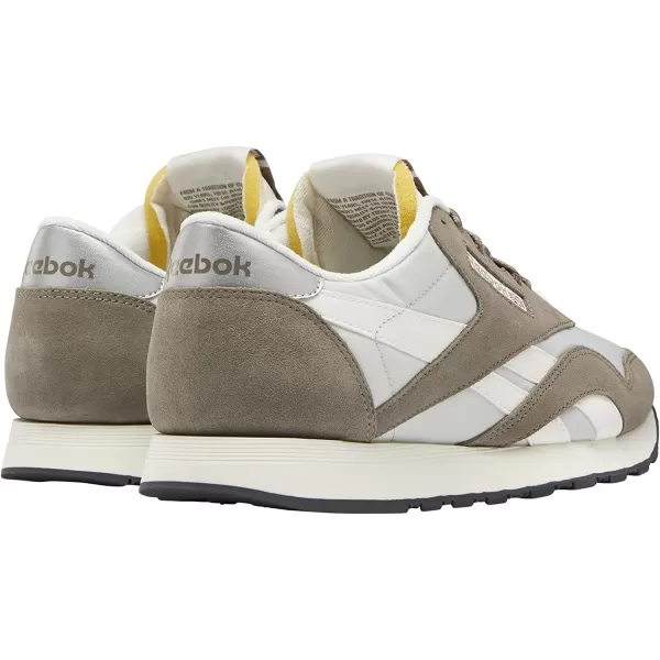 imageReebok Mens Classic Nylon SneakerTrek GreySteelChalk