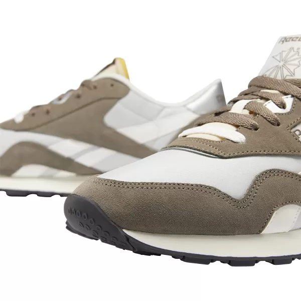 imageReebok Mens Classic Nylon SneakerTrek GreySteelChalk