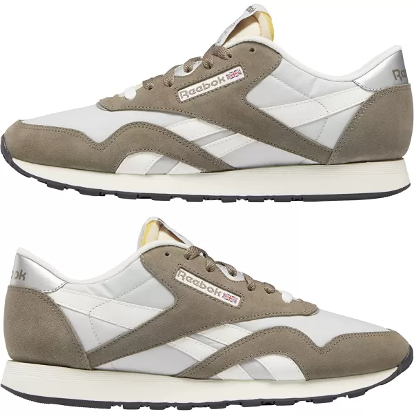 imageReebok Mens Classic Nylon SneakerTrek GreySteelChalk