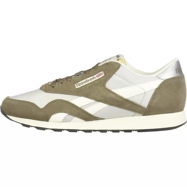 imageReebok Mens Classic Nylon SneakerTrek GreySteelChalk