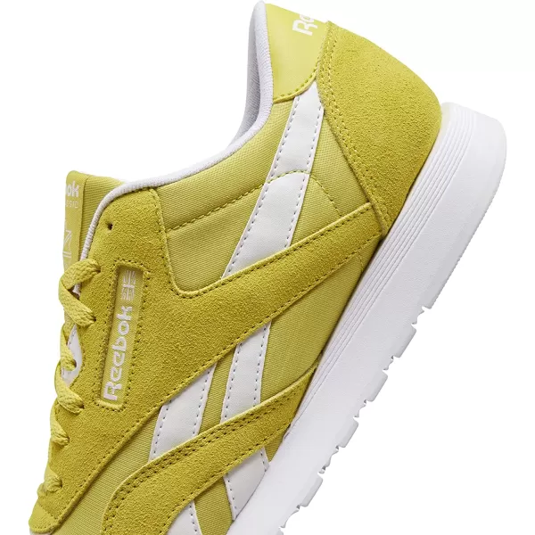 imageReebok Mens Classic Nylon SneakerUtility YellowWhiteWhite