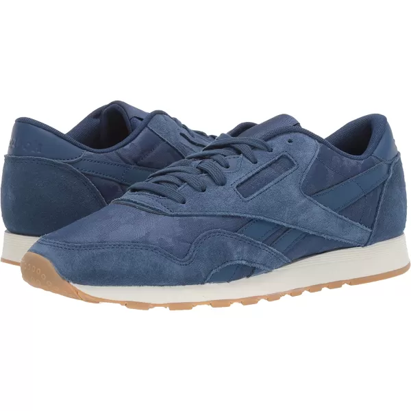 imageReebok Mens Classic Nylon SneakerWashed BlueChalk