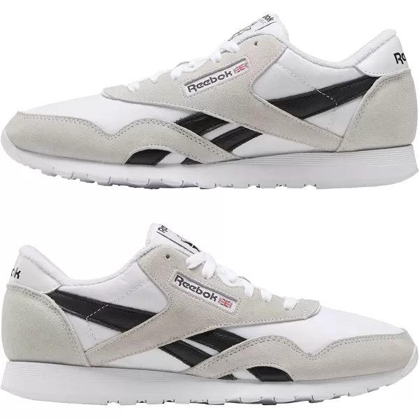 imageReebok Mens Classic Nylon SneakerWhiteBlack