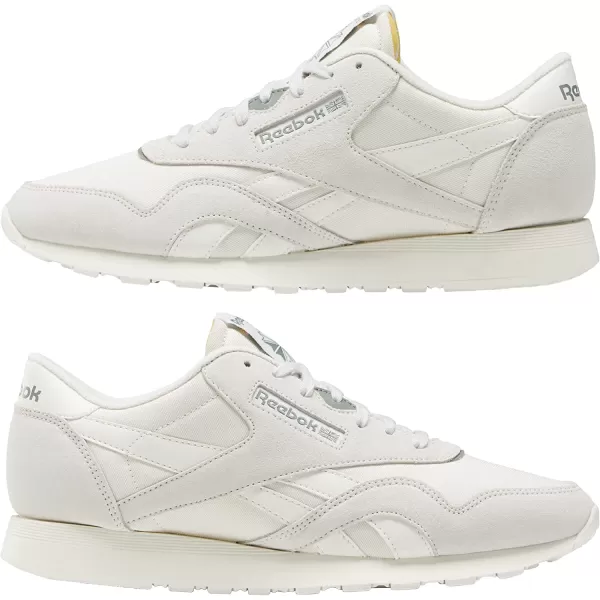 imageReebok Mens Classic Nylon SneakerWhiteGrey