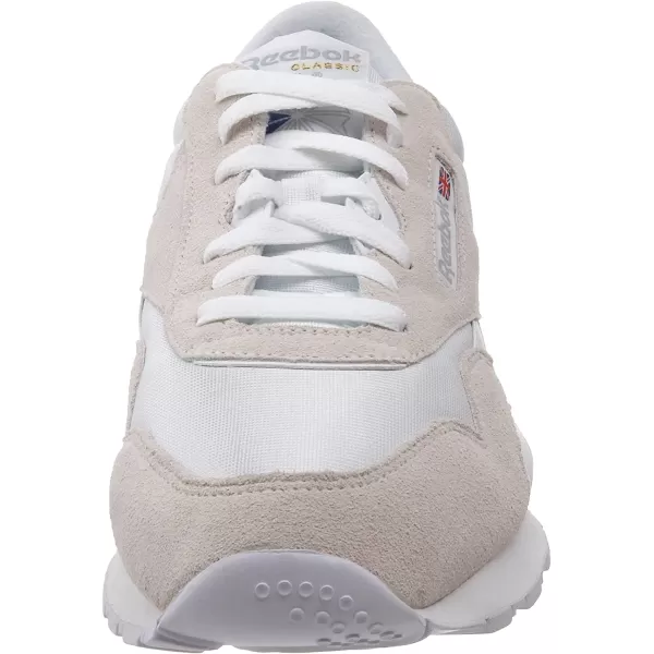 imageReebok Mens Classic Nylon SneakerWhiteGrey