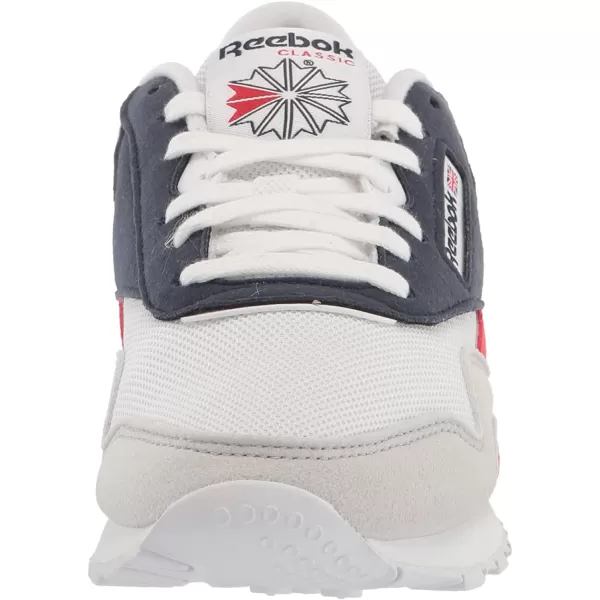 imageReebok Mens Classic Nylon SneakerWhiteVector NavyPrimal Red