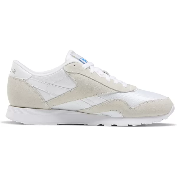 imageReebok Mens Classic Nylon SneakerWhiteWhiteLight Grey