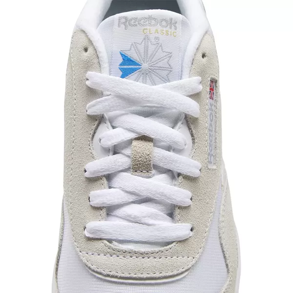 imageReebok Mens Classic Nylon SneakerWhiteWhiteLight Grey