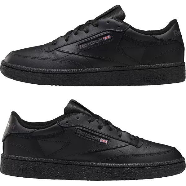 imageReebok Mens Club C 85 Sneaker  BlackCharcoal