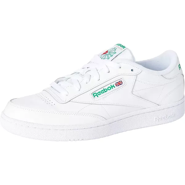 imageReebok Mens Club C 85 Sneaker  IntwhiteGreen