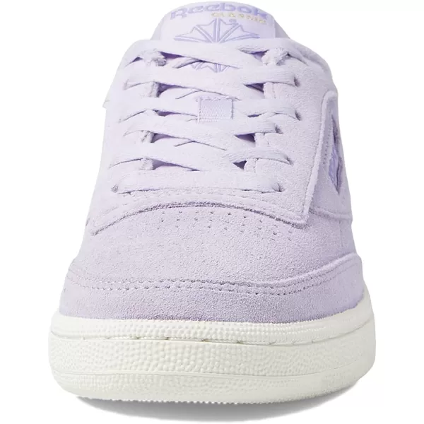 imageReebok Mens Club C 85 Sneaker  PuroasCozy PurpleChalk