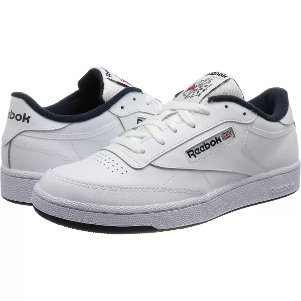 imageReebok Mens Club C 85 Sneaker  White Intense WhiteNavy 0