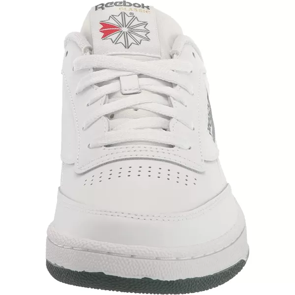 imageReebok Mens Club C 85 Sneaker  WhiteChalk Green