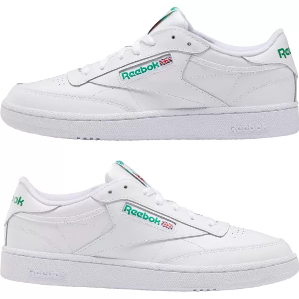 imageReebok Mens Club C 85 Sneaker  WhiteGreen