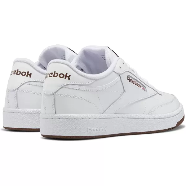 imageReebok Mens Club C 85 Sneaker  WhiteTrail Brown