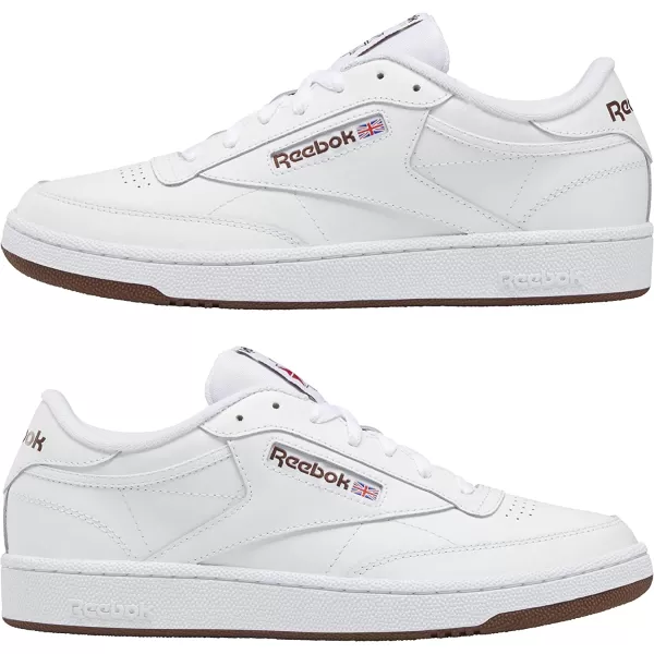 imageReebok Mens Club C 85 Sneaker  WhiteTrail Brown