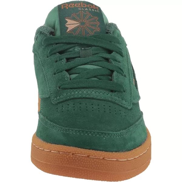 imageReebok Mens Club C 85 Sneaker Dark GreenWild Brown