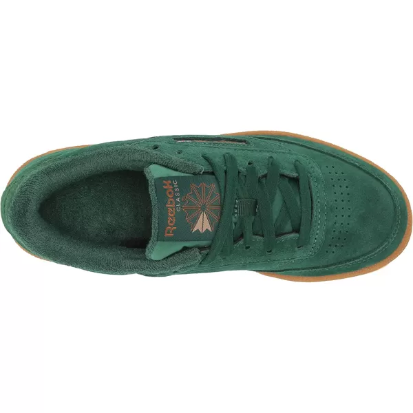 imageReebok Mens Club C 85 Sneaker Dark GreenWild Brown