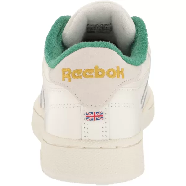 imageReebok Mens Club C 85 Sneaker in Chalk Glen Green and Gold Met