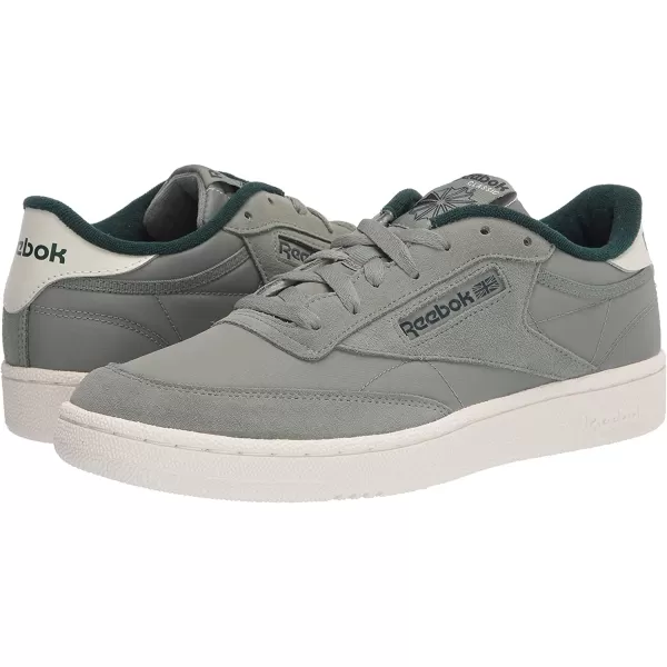 imageReebok Mens Club C 85 Sneaker in Harmony Green Forest Green and Chalk