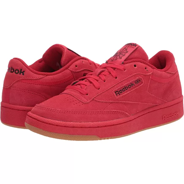 imageReebok Mens Club C 85 Sneaker in Vector RedBlackReebok Lee