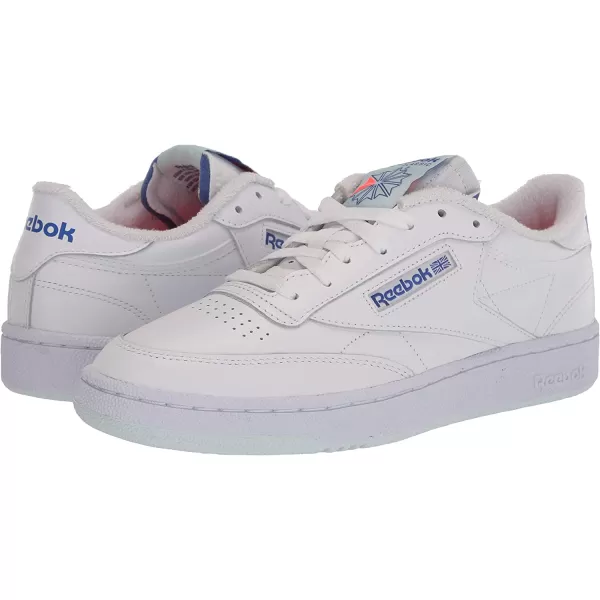 imageReebok Mens Club C 85 Sneaker in White Chalk Blue and Court Blue