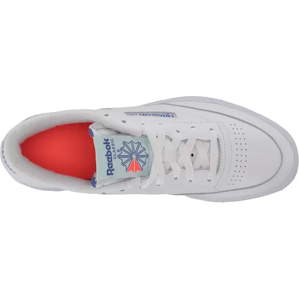 imageReebok Mens Club C 85 Sneaker in White Chalk Blue and Court Blue