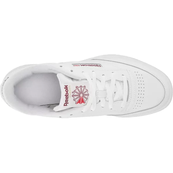 imageReebok Mens Club C 85 Sneaker in WhiteClassic BurgundyReebok Lee