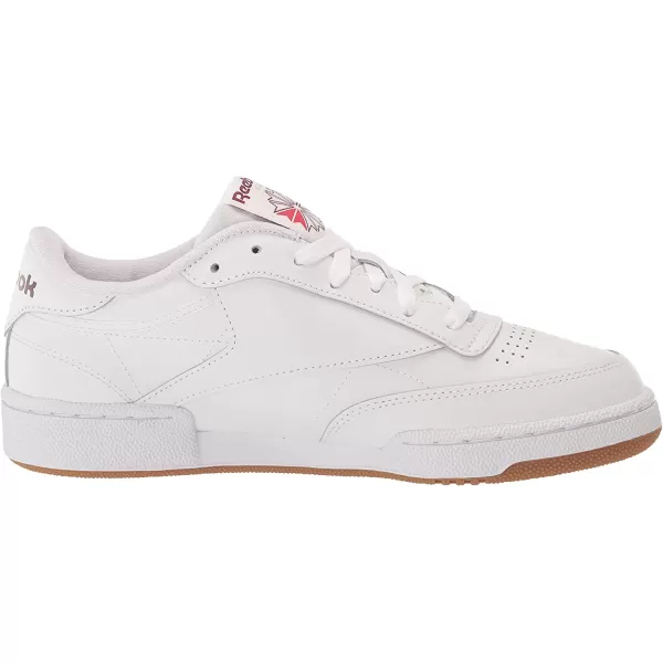 imageReebok Mens Club C 85 Sneaker in WhiteClassic BurgundyReebok Lee