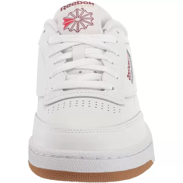 imageReebok Mens Club C 85 Sneaker in WhiteClassic BurgundyReebok Lee