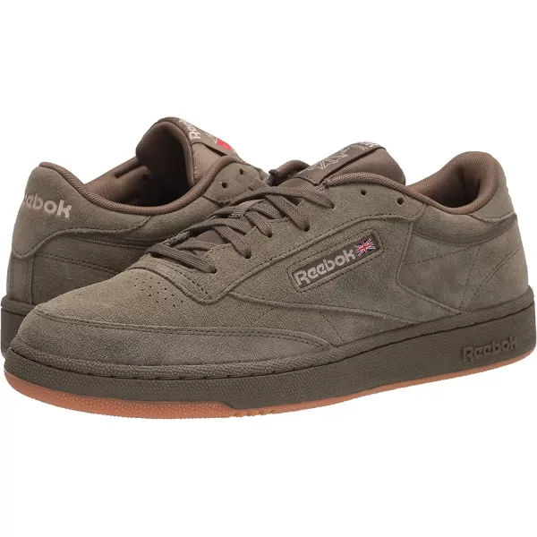 imageReebok Mens Club C 85 SneakerArmy GreenModern BeigeGum