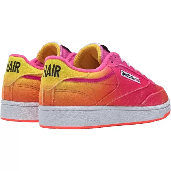 imageReebok Mens Club C 85 SneakerAtomic PinkOrange FlareAlert Yellow