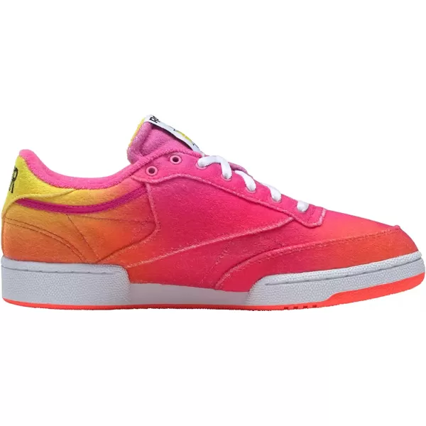 imageReebok Mens Club C 85 SneakerAtomic PinkOrange FlareAlert Yellow