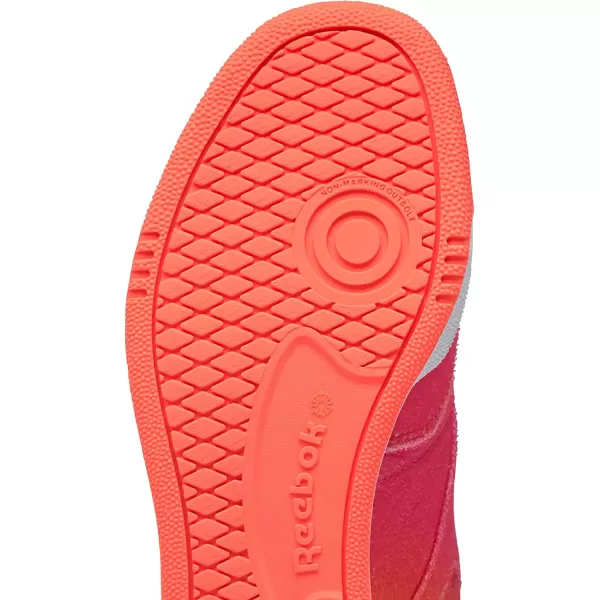 imageReebok Mens Club C 85 SneakerAtomic PinkOrange FlareAlert Yellow