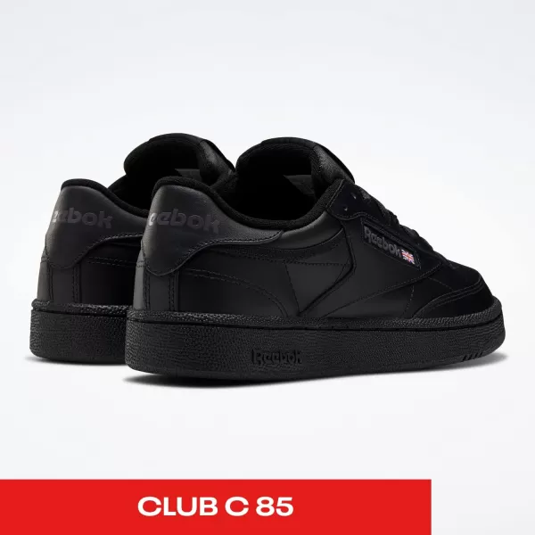 imageReebok Mens Club C 85 SneakerBlackCharcoal