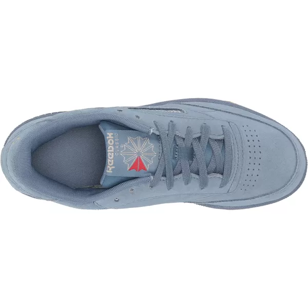 imageReebok Mens Club C 85 SneakerBlue SlateModern BeigeReebok Rubber Gum03