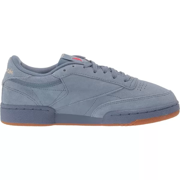 imageReebok Mens Club C 85 SneakerBlue SlateModern BeigeReebok Rubber Gum03