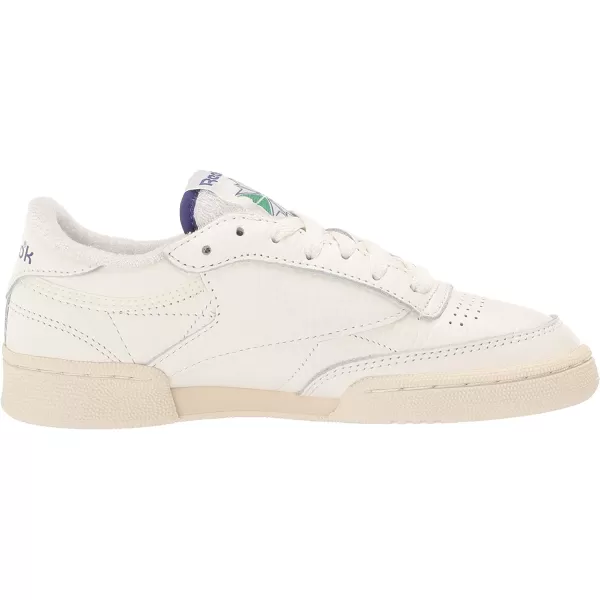 imageReebok Mens Club C 85 SneakerChalkAlabasterBold Purple