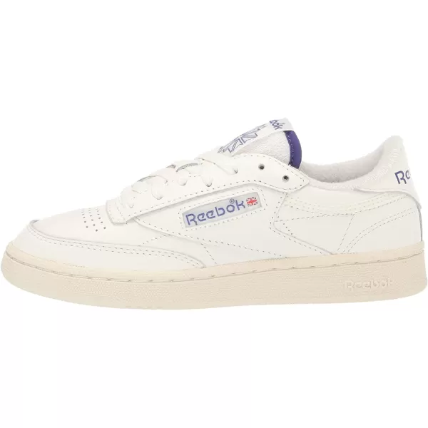 imageReebok Mens Club C 85 SneakerChalkAlabasterBold Purple