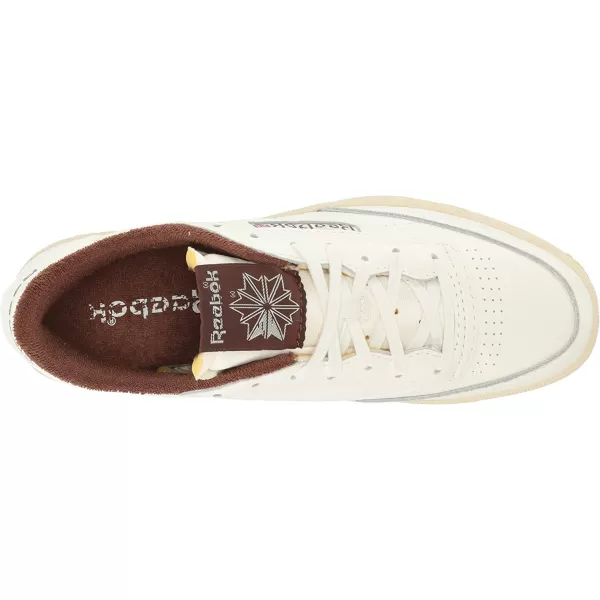 imageReebok Mens Club C 85 SneakerChalkAlabasterBrush Brown