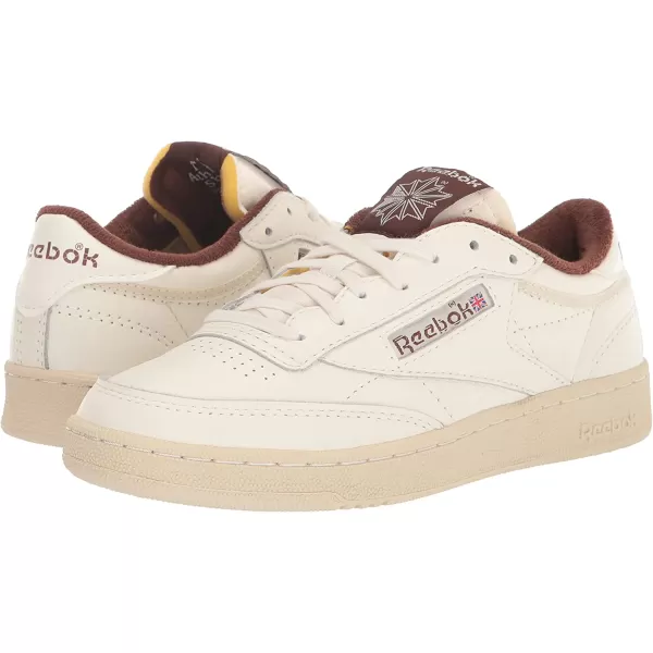imageReebok Mens Club C 85 SneakerChalkAlabasterBrush Brown