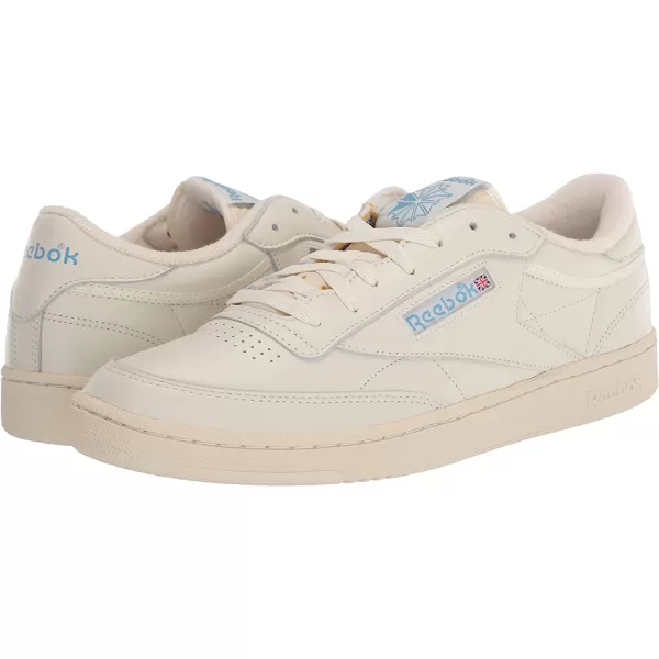 imageReebok Mens Club C 85 SneakerChalkAlabasterEssential Blue