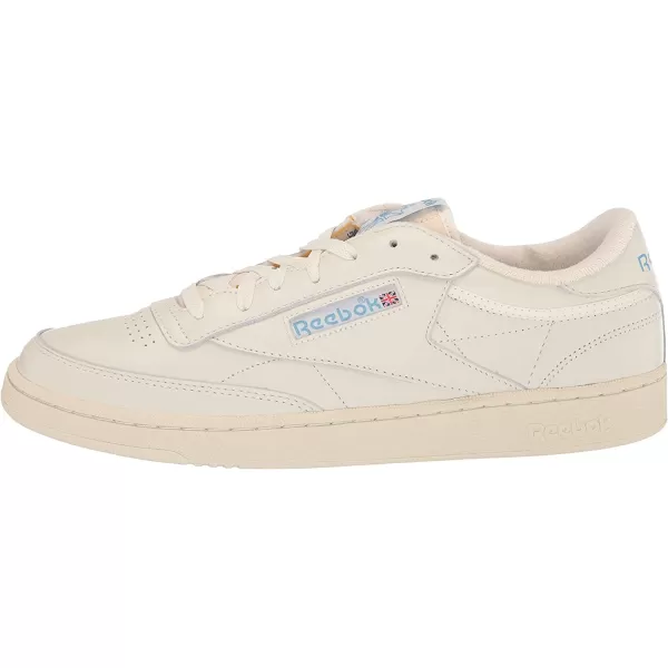 imageReebok Mens Club C 85 SneakerChalkAlabasterEssential Blue
