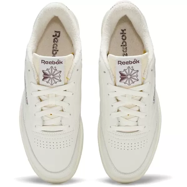 imageReebok Mens Club C 85 SneakerChalkAlabasterMaroon